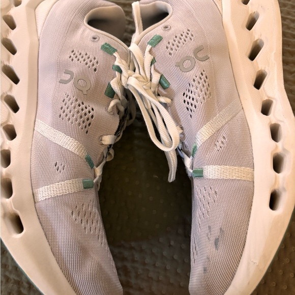 On Running Women’s grey Athletic Sneakers with Mint Accents - Picture 5 of 9